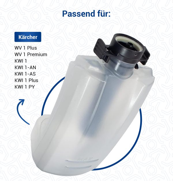 Ersatz-Reinigungsmittel-Wassertank Kärcher 4.633-122.0 für Fenstersauger WV1