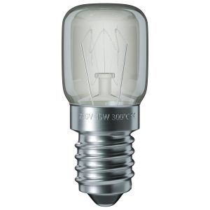 Lampe E14 15W 22mmØ 49mm 230V 300Grad für Backofen Kühlschrank