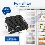 Kohlefilter Set 2 Stk passend wie Liebherr FreshAir 9096989 für KühlGefrierKombination – Bild 2