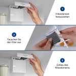 Kohlefilter Set 2 Stk passend wie Liebherr FreshAir 9096989 für KühlGefrierKombination – Bild 4