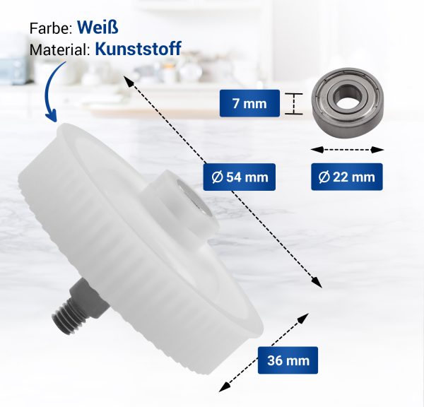 Lagersatz passend wie Vorwerk Zahnrad Ritzel Kugellager für TM21 Küchenmaschine