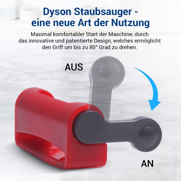 Einschaltknopf Schloss Schalter wie Dyson für V6/V7/V8/V10/V11/V15 Staubsauger