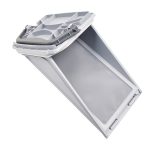 Sockelfilter Whirlpool 481010345281 mit Rahmen für Wärmetauscher in Trockner – Bild 2