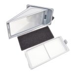 Sockelfilter Whirlpool 481010345281 mit Rahmen für Wärmetauscher in Trockner – Bild 3