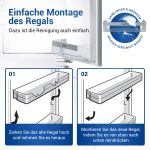 Abstellfach Siemens 00447353 Flaschenhalter 426x99 mm für Kühlschrank – Bild 4