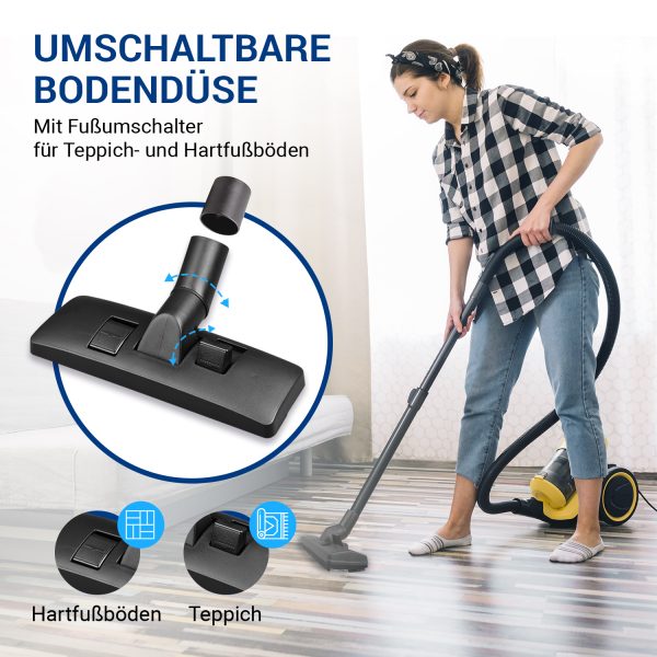 Bodendüse Set wie Bosch Philips 35mmØ mit Saugrohr-Adapter für Staubsauger