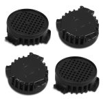 Aktivkohlefilter Set 4 Stück wie Liebherr 9096342 45mmØ für Kühlschrank