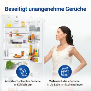 Aktivkohlefilter Set 4 Stück wie Liebherr 9096342 45mmØ für Kühlschrank