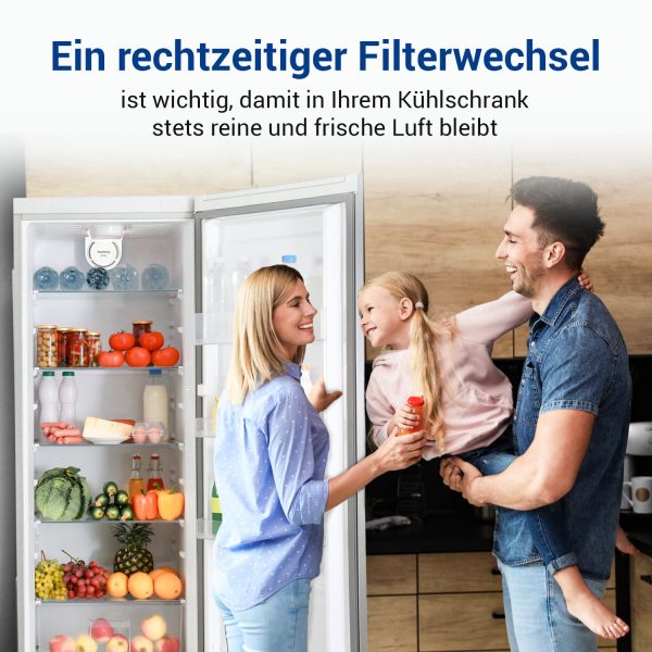 Aktivkohlefilter Set 4 Stück wie Liebherr 9096342 45mmØ für Kühlschrank