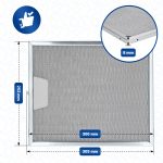 Metallfettfilter wie Electrolux 50248271004 300x253mm für Dunstabzugshaube – Bild 2