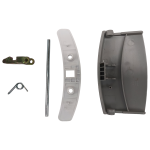 Türgriff wie AEG 405508555/1 silbern Set mit Schließnase für Waschmaschine – Bild 3