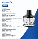 Zerkleiner Braun 0X81364498 Zerkleinereraufsatz 500 ml für MQ30 Stabmixer