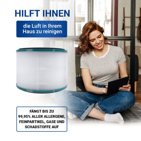 Luftreiniger 2Stk wie Dysоn 968101-04 Hepa-Filter für Luftreiniger