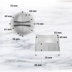 Demontagehilfe wie Bosch 00647309 Lampenabdeckung 68mmØ für Backofen – Bild 3