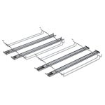 Haltegitter Set gorenje AC103 640248 mit Teleskopauszug 2fach für Backofen