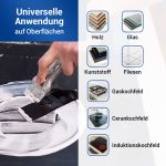 Ceranfeldschaber Set VIOKS Schaber+5 Klingen Feldschaber für Ceranfeld Kochfeld