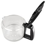 Glaskanne SEB SS-207199 mit schwarzem Deckel für Espressomaschine