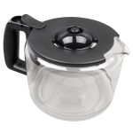 Glaskanne SEB SS-207199 mit schwarzem Deckel für Espressomaschine