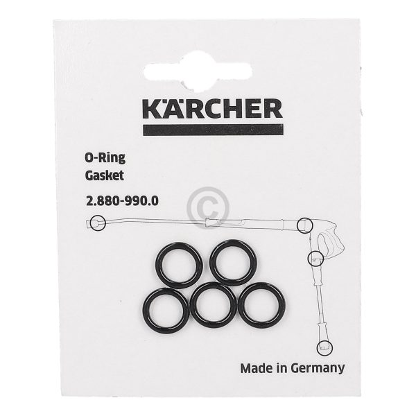 Dichtungen Set 5x Kärcher 2.880-990.0 für Schlauch Rohr an Hochdruckreiniger