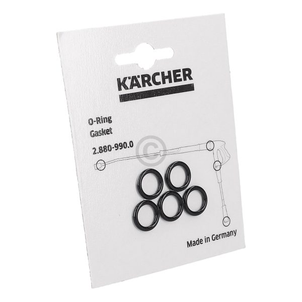 Dichtungen Set 5x Kärcher 2.880-990.0 für Schlauch Rohr an Hochdruckreiniger