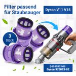 HEPA-Filter Vakuumfilter Set 3 Stk wie Dyson 970013-02 für Staubsauger