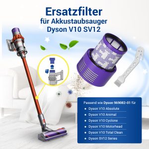 Abluftfilter 3 Stk wie dyson 969082-01 Hepa Filter für Handstaubsauger