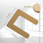 Verbindungsbrücke 2Stk wie EGO 00.01713.800 flach für Schalter Regler Herd