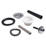 Ablaufventil 1¼ 60mmØ mit Stopfen SiebMessing verchromt für Keramikbecken