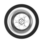 Universalablaufventil 1 1/4 x 30 Ø 60 mm mit Schlüsselring für Spülbecken