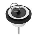 Universalablaufventil 1 1/4 x 30 Ø 60 mm mit Schlüsselring für Spülbecken