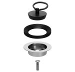 Ablaufventil mit Stopfen und Griffbügel 1 1/2 Zoll x 30Ø 70mm für Spülbecken