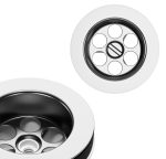 Ablaufventil mit Stopfen und Griffbügel 1 1/2 Zoll x 30Ø 70mm für Spülbecken