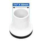 Ablaufventil 1½“ x 55 mm Ø 70 mm mit Stopfen Kugelkette 190 mm für Spüle