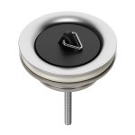 Universal-Ablaufventil 1¼“ Ø 60 mm mit Stopfen und Dreikantbügel in Spüle