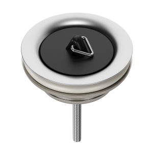 Universal-Ablaufventil 1¼“ Ø 60 mm mit Stopfen und Dreikantbügel in Spüle