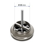 Universal-Ablaufventil 1¼“ Ø 60 mm mit Stopfen und Dreikantbügel in Spüle