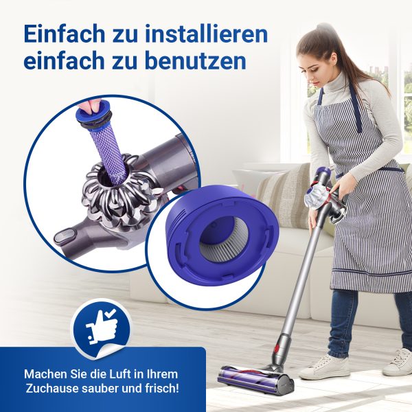 4x Vorfilter 4x Nachmotorfilter wie Dysоn 965661-01 967478-01 für Akkusauger