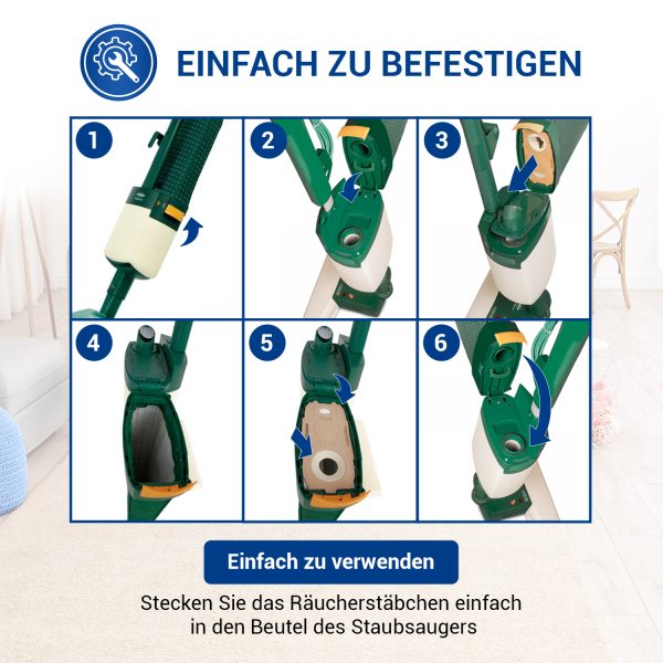 Set 8x Staubsaugerbeutel für Vorwerk Kobold Staubsauger + 10x Duftkartuschen