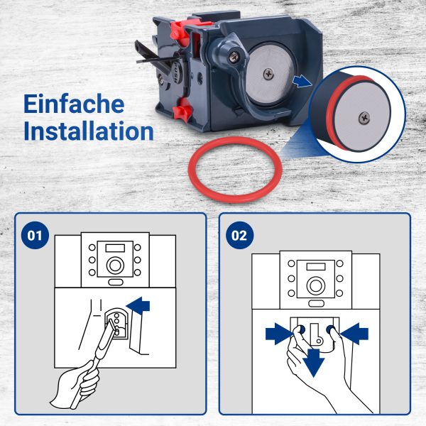 O-Ring Set 2x 43mmØ wie DeLonghi 5332149100 für Brühgruppe Kaffeemaschine