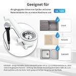 Excenter Ablaufgarnitur Ø114 mm mit Bowdenzug 1 Zoll Überlauf für Spüle