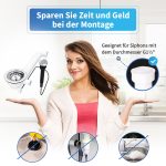 Excenter Ablaufgarnitur Ø114 mm mit Bowdenzug 1 Zoll Überlauf für Spüle