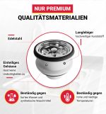 AQUADE Siebkorbventil Ø 70 mm unverschließbar für die Spüle