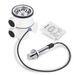 Siebkorbventil Ø 70 mm Excentergarnitur 1 Zoll Anschluss für Überlauf