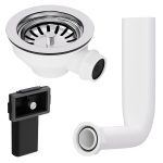 Siebkorb-Excenterventil Siebkorbventil 114mm mit Überlauf für Küchenspüle