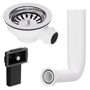 Siebkorb-Excenterventil Siebkorbventil 114mm mit Überlauf für Küchenspüle