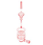 Siebkorb-Excenterventil 114mm mit Überlauf für Küchenspüle – Bild 6