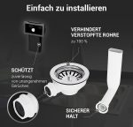 Siebkorb-Excenterventil 114mm mit Überlauf für Küchenspüle – Bild 3