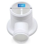 Ab- und Überlaufventil 1 1/2 mit Kugelgelenk Stopfen Kette für Küchenspüle