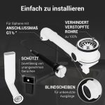 Siebkorbventil 70mm Raumschaffer Excenter Überlauf für Spüle