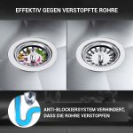 Siebkorb-Excenterventil Ø114 mm mit Raumschaffer, Überlauf und Drehbetätigung